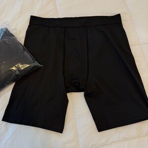 NWT Men's Black compression workout underwear spandex Briefs - 6 Pack